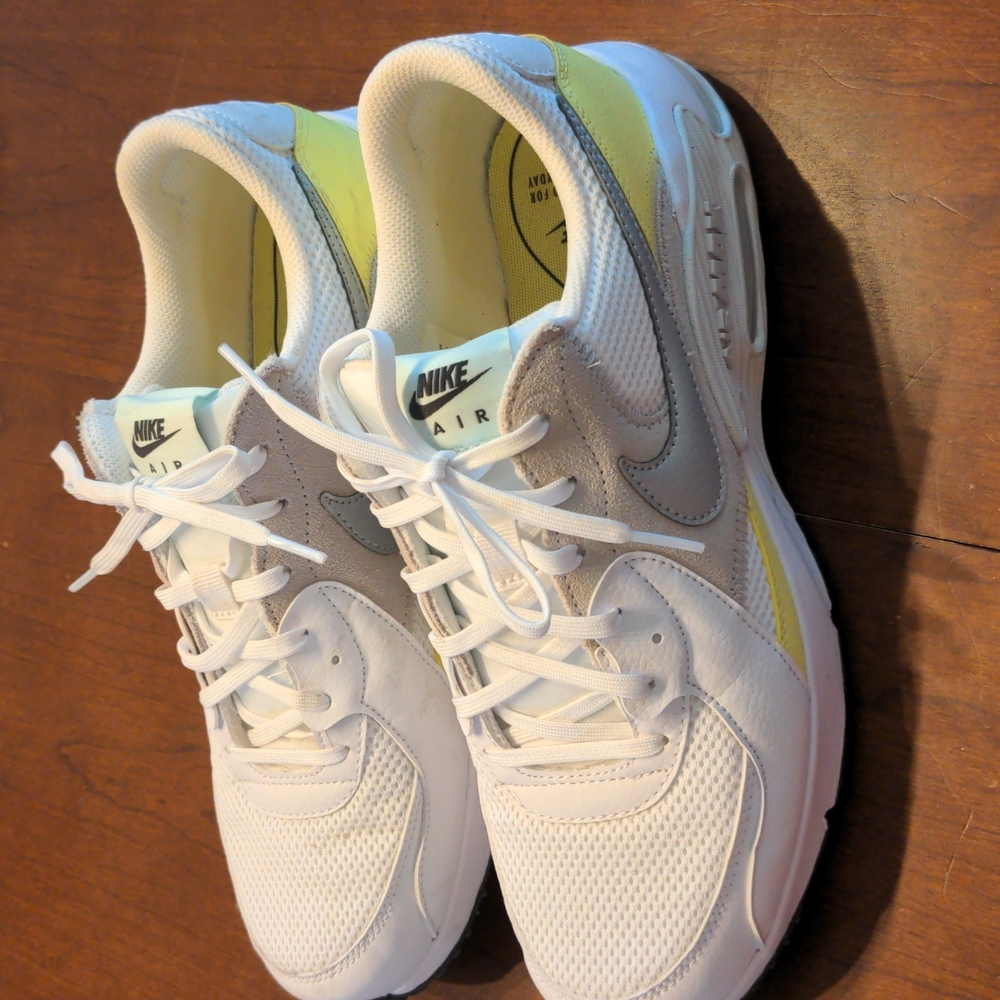 Nike air max white and yellow size 11